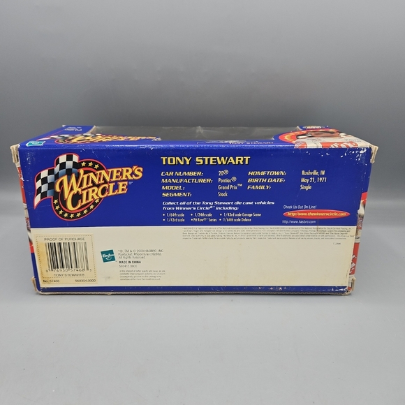 Winners Circle Tony Stewart #20 Home Depot 2000 NASCAR Rookie Of The Year 1:24 - Picture 6 of 8